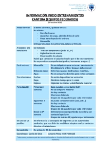 Comienzan  los equipos de cantera