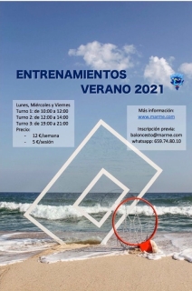 Entrenamientos Verano 2021
