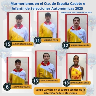 Ricky, Nico, Galián, Segura y Mauro, al Cto. de España