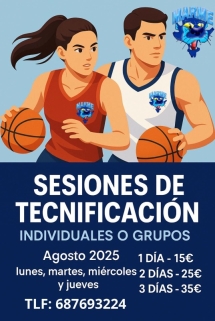 Tecnificaciones en agosto